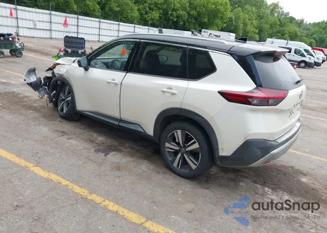 2021 Nissan Rogue Platinum Intelligent Awd из США, поврежденный, VIN JN8AT3DD7MW304170